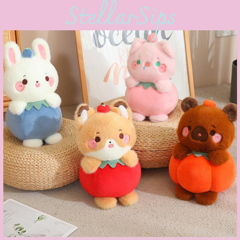 Animal Transformed Fruit Plush Toy Cute Soft Filled Doll Children Holiday Gift