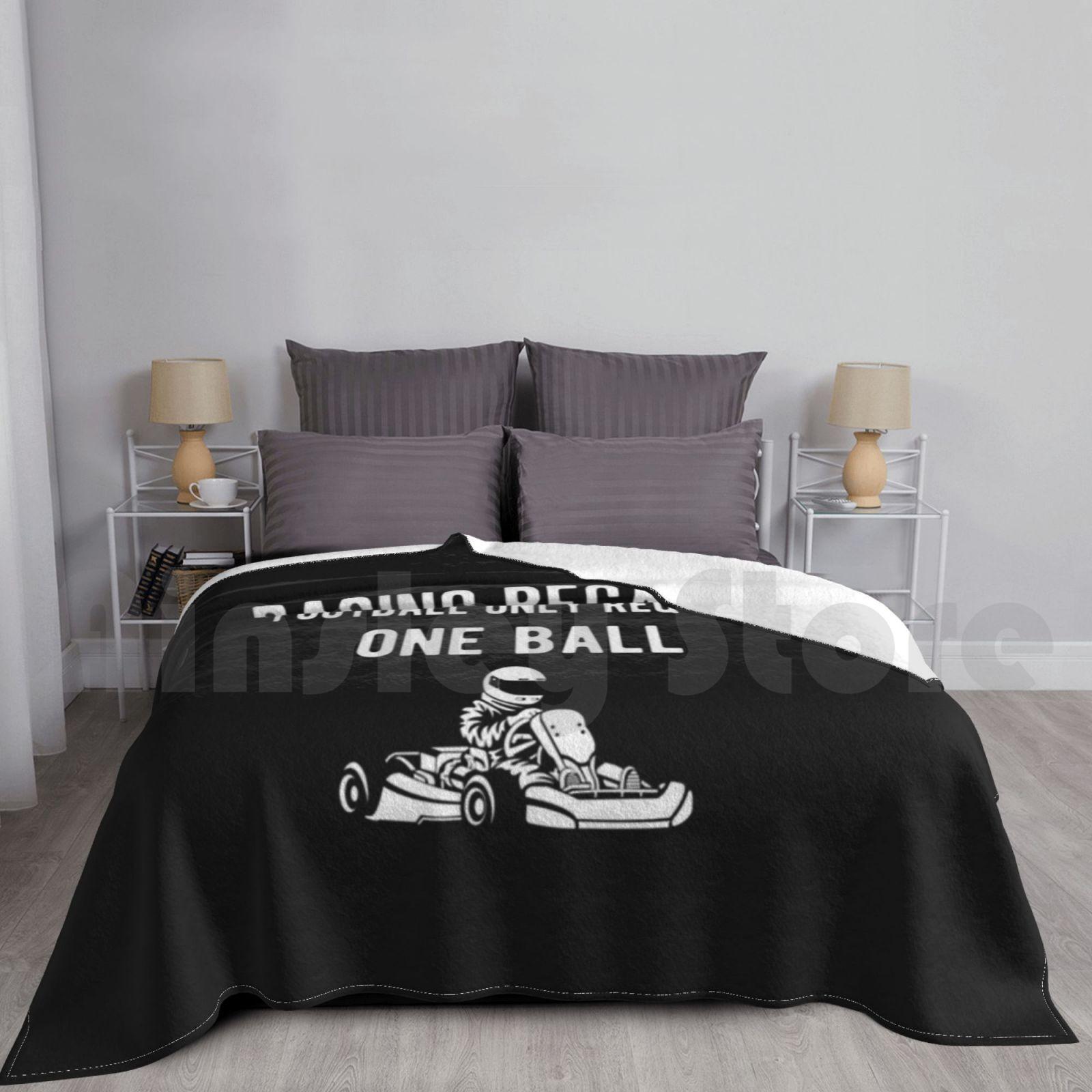 Blanket Funny Gokart Racing Car Driver Graphic 1530 Racer Racing Automotive Auto Jdm Size: 75*100cm, Weight: 230 GSM