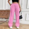 Women's Casual Fashion High Waist Loose Pleated Wide Leg Pants