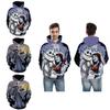 Nightmare Before Christmas Hoodie Pullover Sweatshirt mit Jack und Sally Design