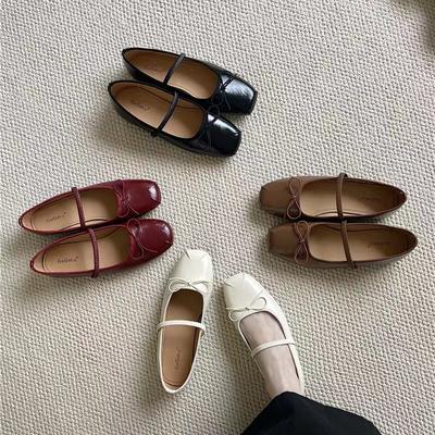 Flat Ballet Flats Single Shoes Women's Shoes Small Leather Shoes Mary Jane Shoes
