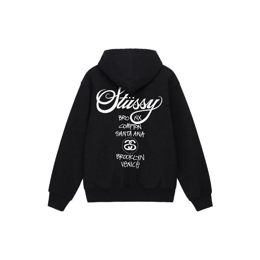 Stussy World Tour Pigment Dyed Hoodie Unisex 3923851