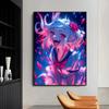 Dark Anime Girls Sexy Cyberpunk Gaming Neon Girl Posters and Prints Canvas Printing Wall Art Picture for Living Room Home Decor