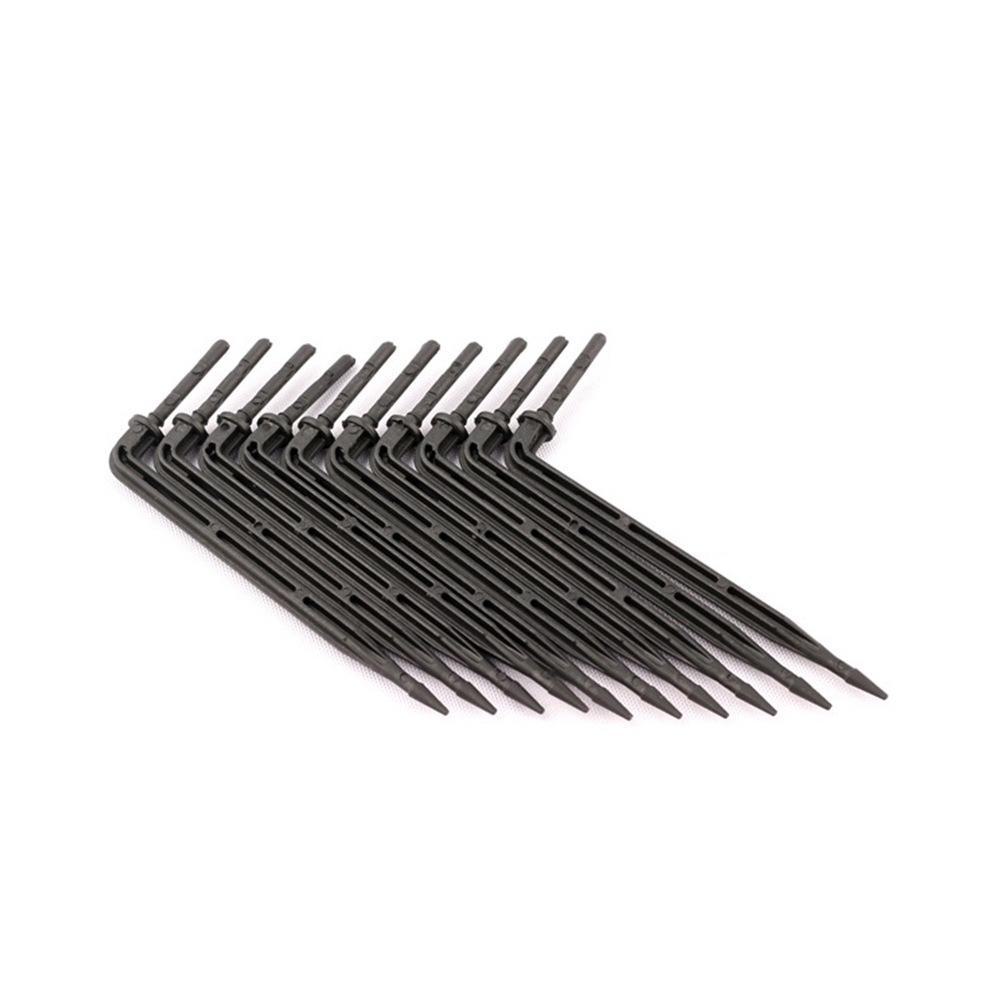 Black Curved Drip Arrow: Ground-Inserted Steady Flow Irrigation Device for Greenhouses and Orchards