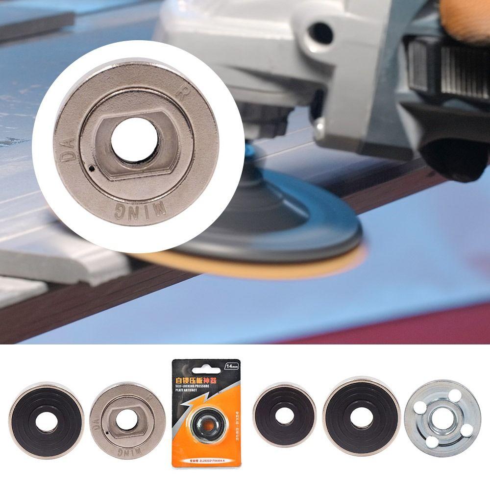 Durable Grinder Clamping Tool Rust-proof Grinder Flange Nut Accessories Grinder Pressing Plate