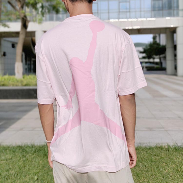 Jordan Casual Sports Breathable Short Sleeve T-Shirt Men Tops Pink DR9621-603