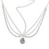 Crystal Forehead Accessory, Center Eyebrow Pendant, Head Accessory, European-style Bride Forehead Chain, Waterdrop Hairdo Head Chain, Wave Shape