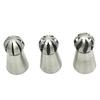 Cupcake Stainless Steel Sphere Ball Shape Icing Piping Nozzles Pastry Cream Tips Flower Torch Pastry Tube Decoration Tool