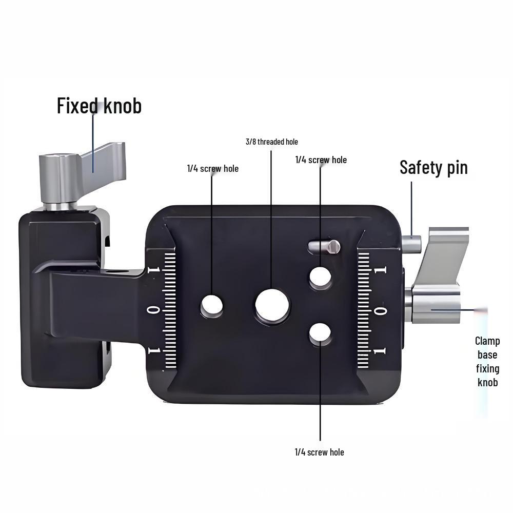 DJI RS3/RS2 Vertical Shooting 45° Rotating Quick Release Plate Stabilizer Extension Bracket