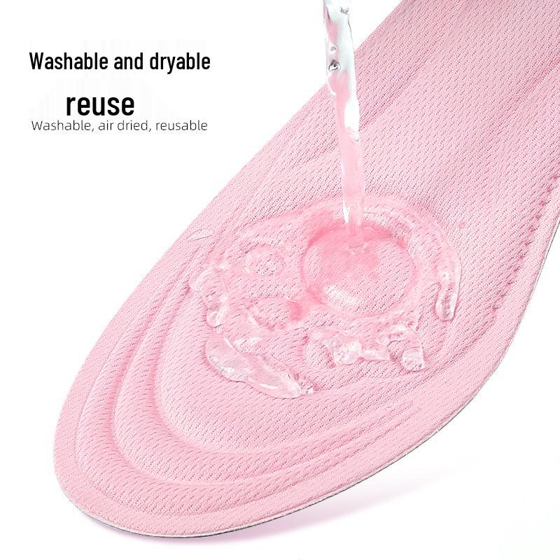 4D Shock-Absorbing Breathable Sports Insoles - High Heel Cushion with Massage and High Elasticity