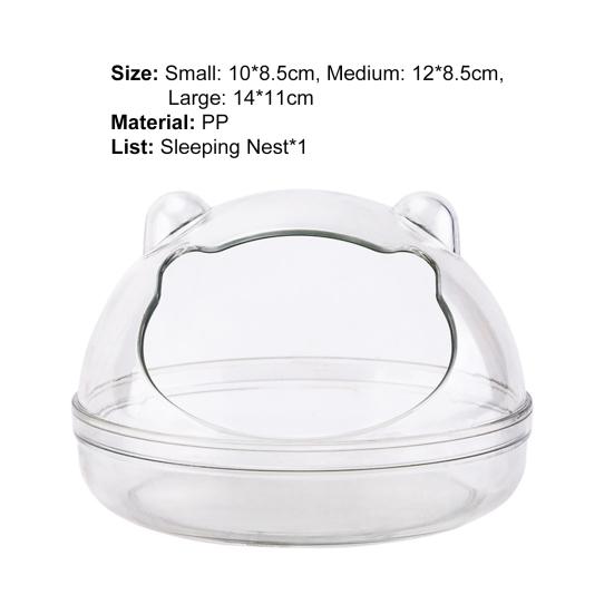 Kleine Tiertoilette Großer Raum Transparenter Duschraum Hamster Sandbad Behälter Käfig