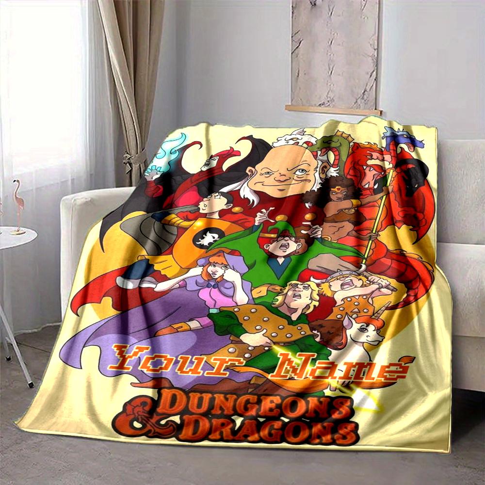 Custom 1pc Dungeons & Dragons: Series Blanket, Soft And Comfortable Blanket, Casual Warm, Camping Travel Blanket, Birthday Gift Q91251