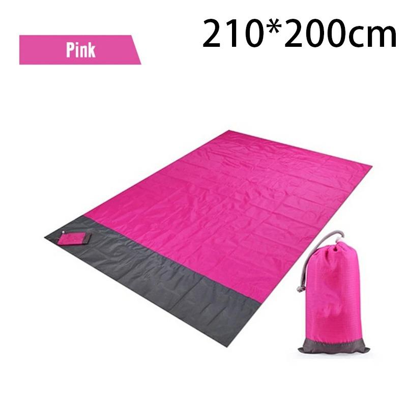 Waterproof Pocket Beach Blanket Folding Camping Mat Mattress Portable Lightweight Mat Outdoor Picnic Mat Sand Beach Mat