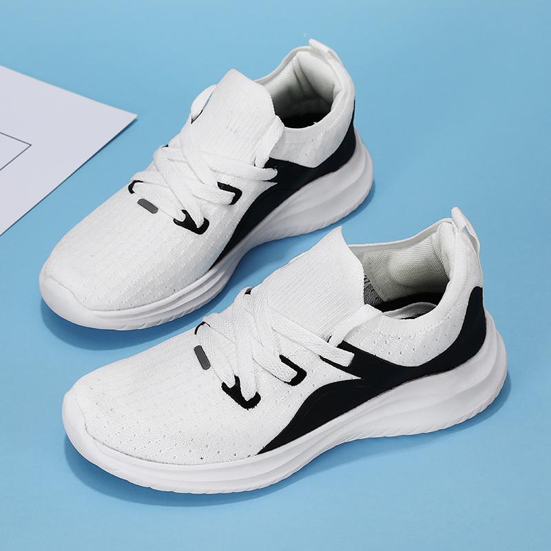 Fashion Breathable Lace-up Running Shoes for Women, Air Cushion Athletic Sneakers with Lightweight Mesh, Outdoor Sports Training Shoes