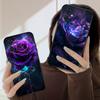 Dark Purple Rose For Moto Edge 40 50 Neo 5G E 14 15 G04 G05 4G G24 G34 G35 G54 POWER G55 G75 G84 85 silicone soft phone case
