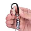 Magnet Buckle Fly Fishing Magnetic Net Release Clip Hanging Holder Lanyard Clip(Double, Silver)