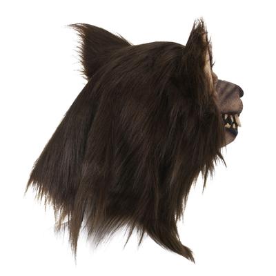 Realistische Wolfskopfmaske Halloween Horror Kopfbedeckung Mit Haaren Rollenspiel Party Requisiten Maskenball Aufführungsrequisiten