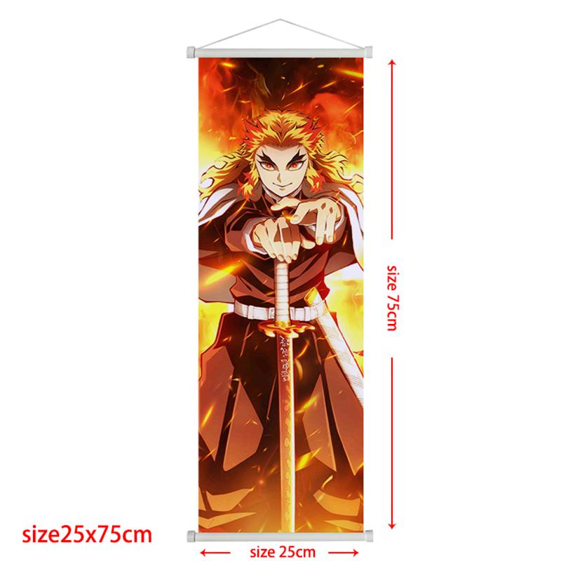

Плакат-свиток Клинок, рассекающий демонов Ренгоку Кёдзюро Домашний декор Камадо Тандзиро Украшение для гостиной Подвесная картина Детский подарок Плакаты 25*75cm коричневый