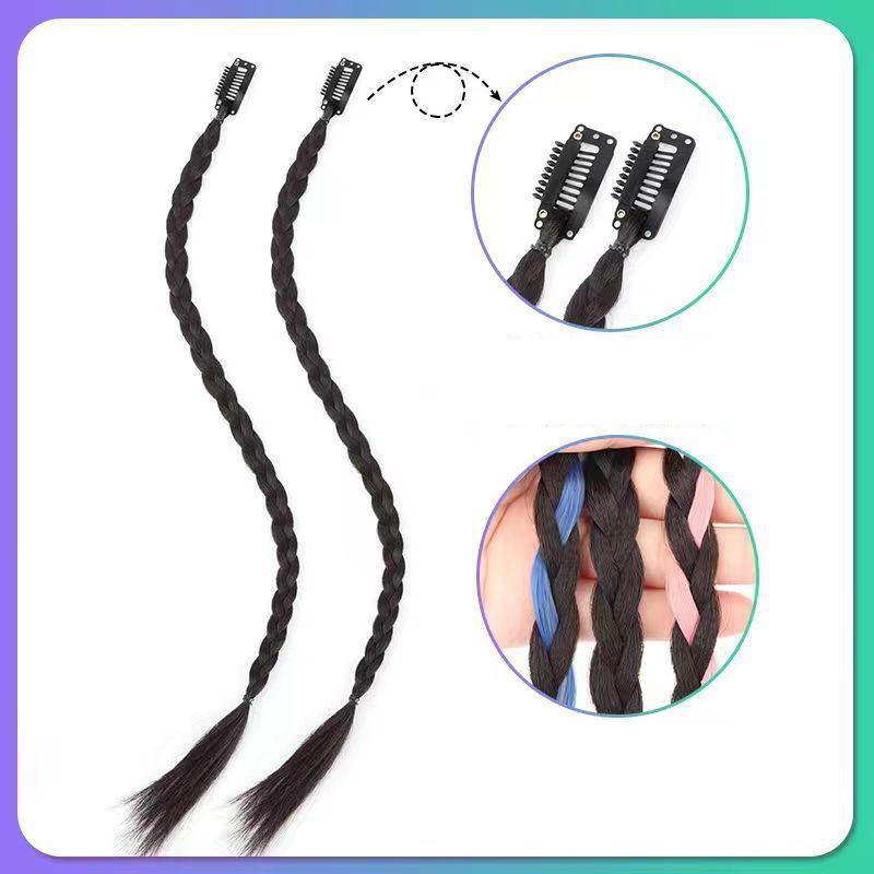 

Парик из косичек с прочной клипсой BB, легкий хвост из косичек бокс, накладка для волос для женщин