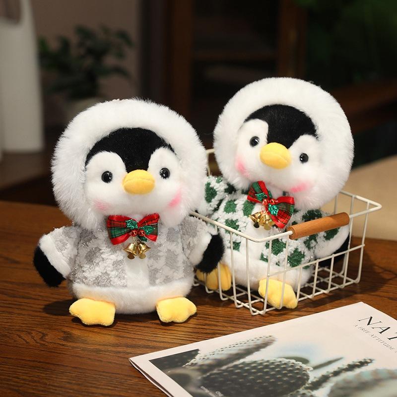 Cute Christmas Penguin Doll Plush Toy Aquarium Little Penguin Doll Children's Ragdoll Christmas Gift