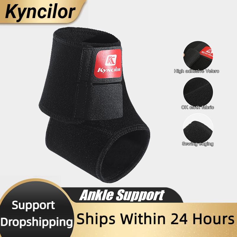 

Kyncilor Safety Ankle Support Gym Running Ankle Protection Black Foot Bandage Elastic Ankle Brace Band Guard Sport Tobilleras M