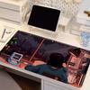 Sunflower Mousepad Computer Gamer Lock Edge Anime Scenery Desk Mat Pixel Art Landscape Keyboard Mouse Pad Natural Rubber Carpet