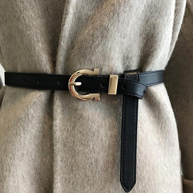 Stylish Women's Belt With Minimalist Pin Buckle Perfect For Dresses And Jeans