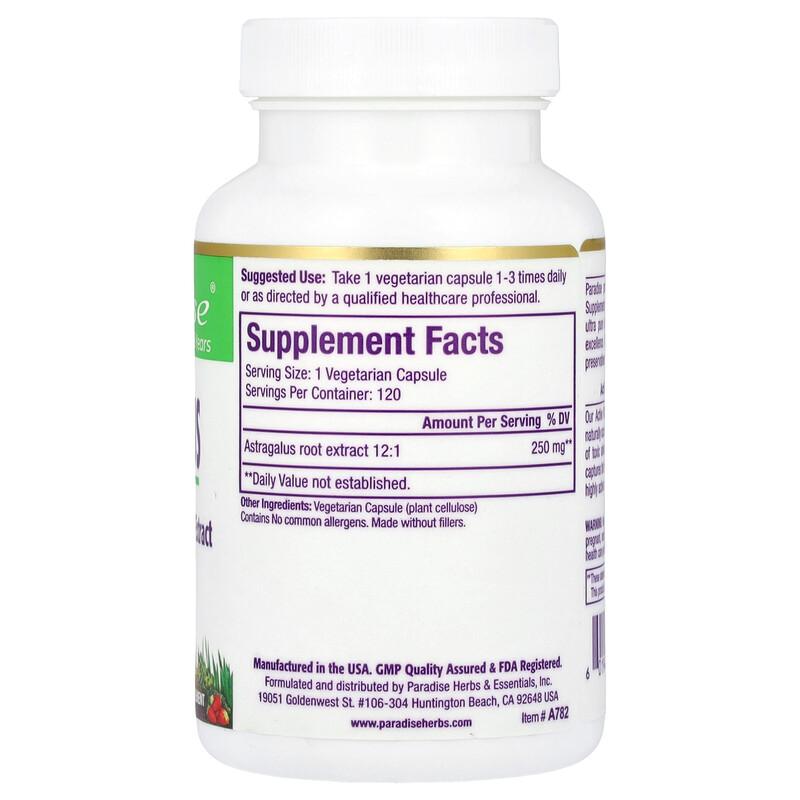 Astragalus, 120 Vegetarian Capsules (250 Mg Per Capsule)