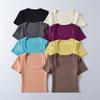 Women's Trendy European & American Style Deep U-Neck Bodycon Crop Top