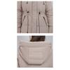 Women S Mid Length Hooded Padded Cotton Coat Slim Fit Casual Outerwear
