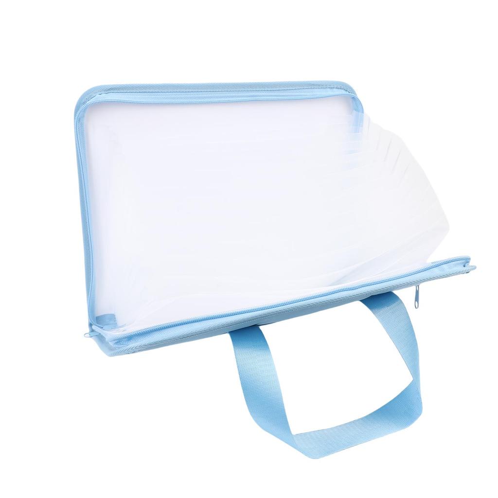 Accordion File Organizer 13 Pockets Portable Expandable Canvas Document Folder with Handle Water Proof for Letter A4
