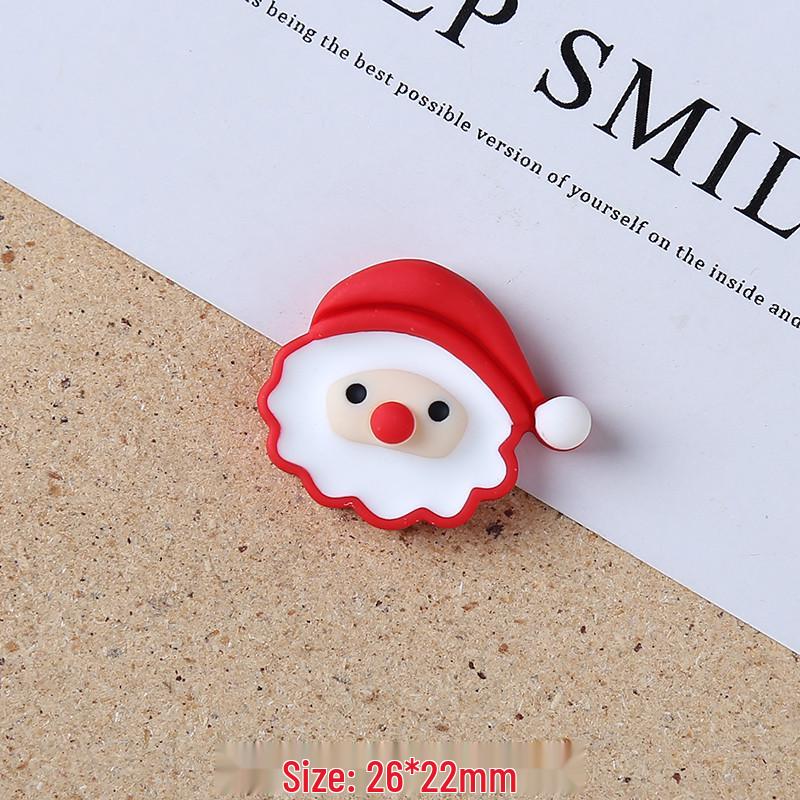 Popular Cartoon Santa & Reindeer DIY Resin Ornaments: Car Decor, Hair Clip, Phone Case Accessories