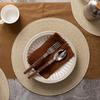 Round Placemats for Dining Table, Woven Heat Insulation Pad, Biodegradable Coasters for Dishes Cups, Farmhouse Kitchen Decor