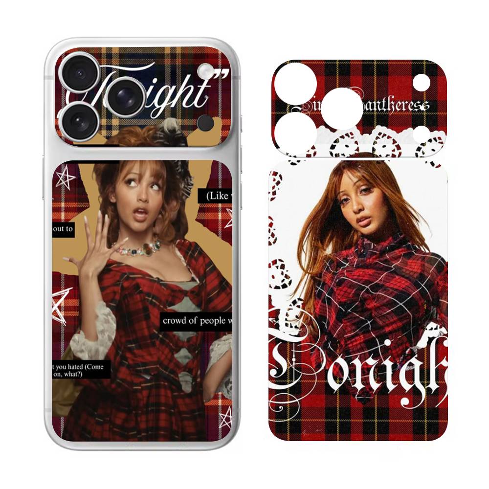 Singer Pinkpantheress Back Cover Decal Protective For Iphone 17 Pro Max Skin Sticker Back Protective Decorative Sticker