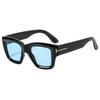 Square Vintage Uv400 Sun Glasses With Full Frame Pc Structure For Summer Outdoor Wear
