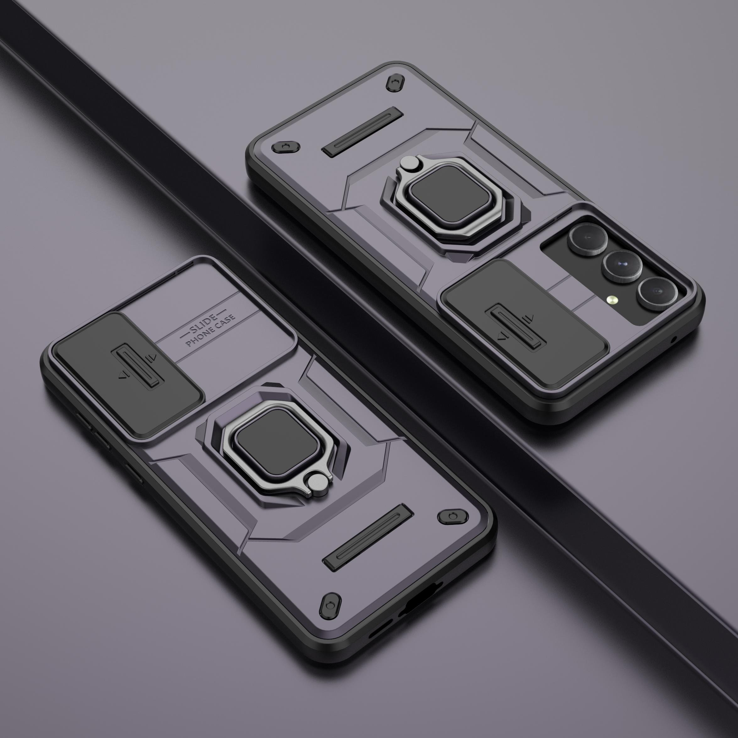 

Для Samsung Galaxy A55 Чехол Для Samsung A15 A25 A35 A55 5G Чехол Защита линзы Ударопрочный Push window Магнитный держатель Бампер For A13 5G фиолетовый