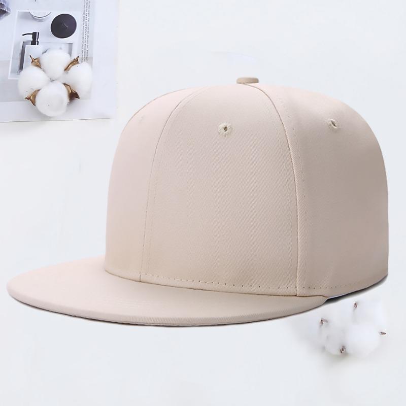 Hip Hop Flat Rim Hat Embroidery Summer Travel Shade Street Dance Flat Rim Hat Men