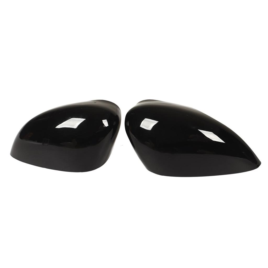 Dörrsidospegelkåpor Glanssvart Backspegelhus Ersättning För Ford Fiesta MK7