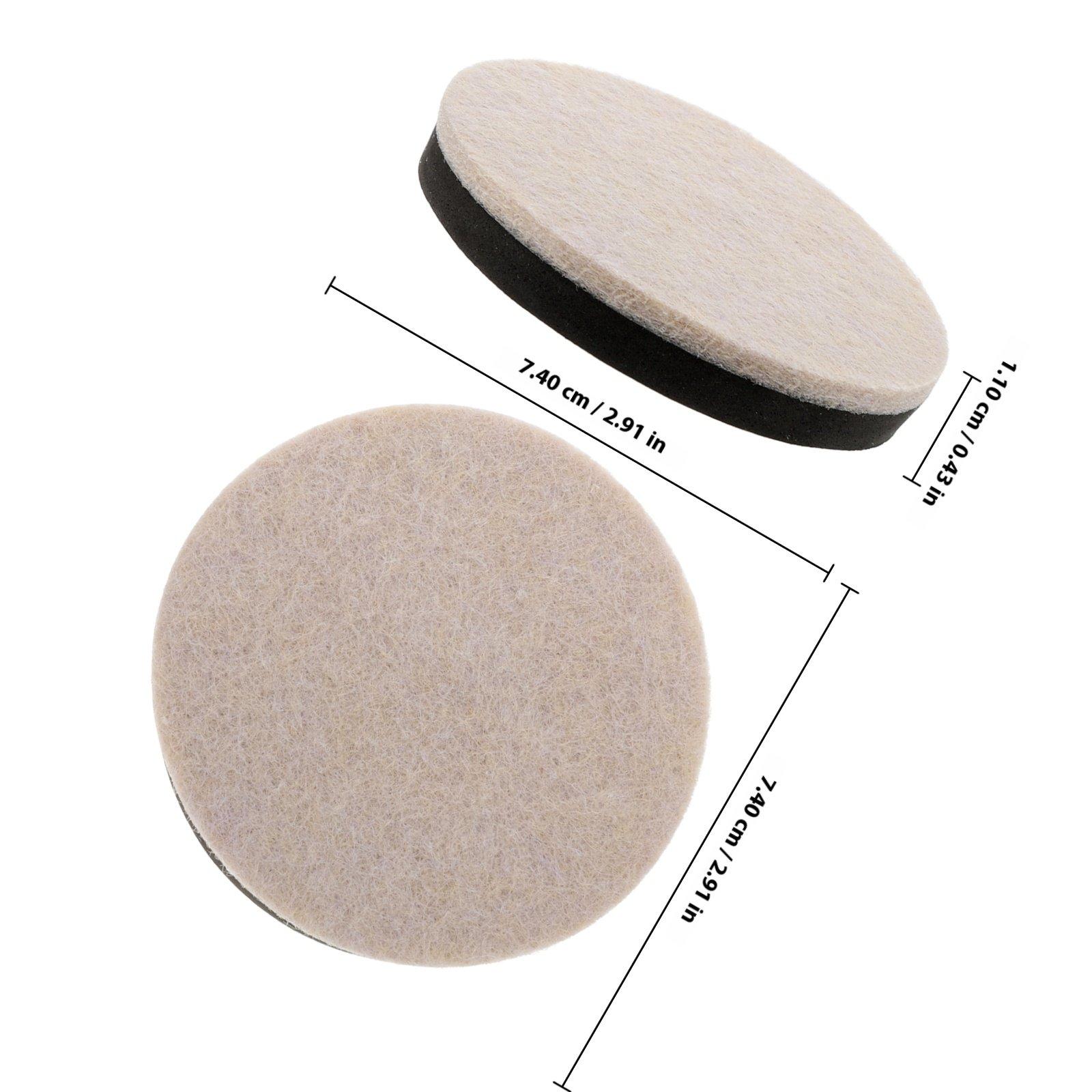 

10Pcs Furniture Leg Protectors Felt Pads for Hardwood Floors Chair Sofa Floor Protectors Non Slip Felt Chair Pads for Floor бежевый