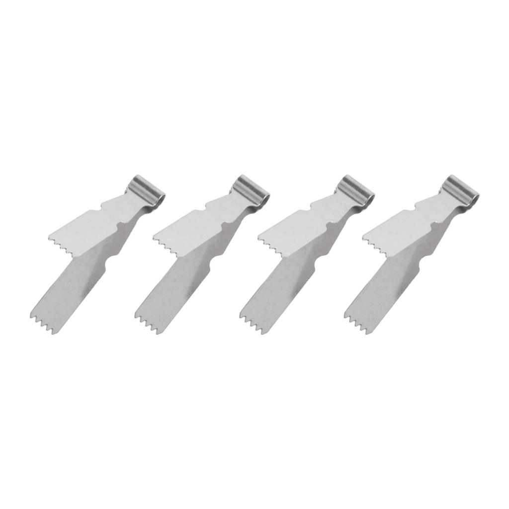 4Pcs Pastry Tweezers Tongs, Stainless Steel Pastry Tongs Baking Crimper Tool Food Utensils Kitchen Accessories