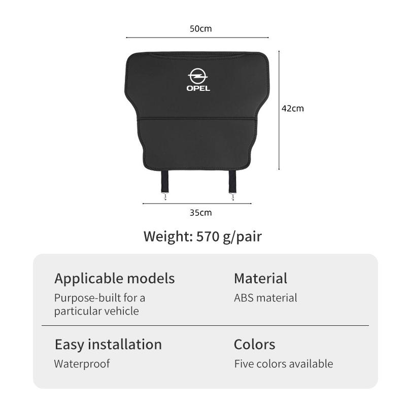 Car Seat Back Protective Mat Leather Anti Scratch Protector Mats For Opel Corsa Astra Insignia Vectra Zafira Meriva Mokka Grandl