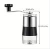 Nuovo mini agitatore manuale per macinazione dei chicchi di caffè in acciaio inossidabile con anima in ceramica, macchina per caffè visiva