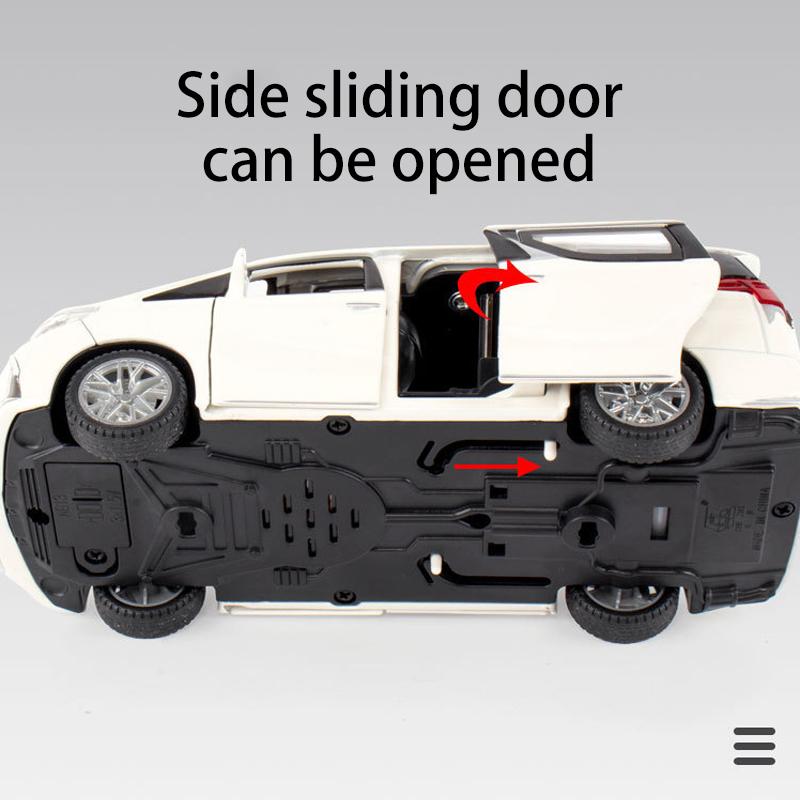 1/32 Scale LM300H Diecast Car Model Toy, Pull Back Toy Vehicle with Sound and Light for Kids Toddler Boys Girls Gift Collection