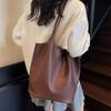 Minimalist style large bag women's 2025 new fashion retro tote bag large capacity casual commuting shoulder armpit bag