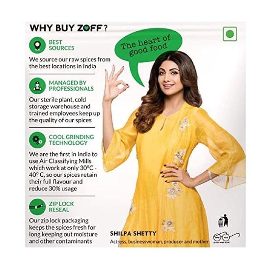 Zoff Green Cardamom 25GM | Ajwain 50GM | Black Pepper 50GM | All In One Pack 3 | Freshly Grounded, No Added Colour