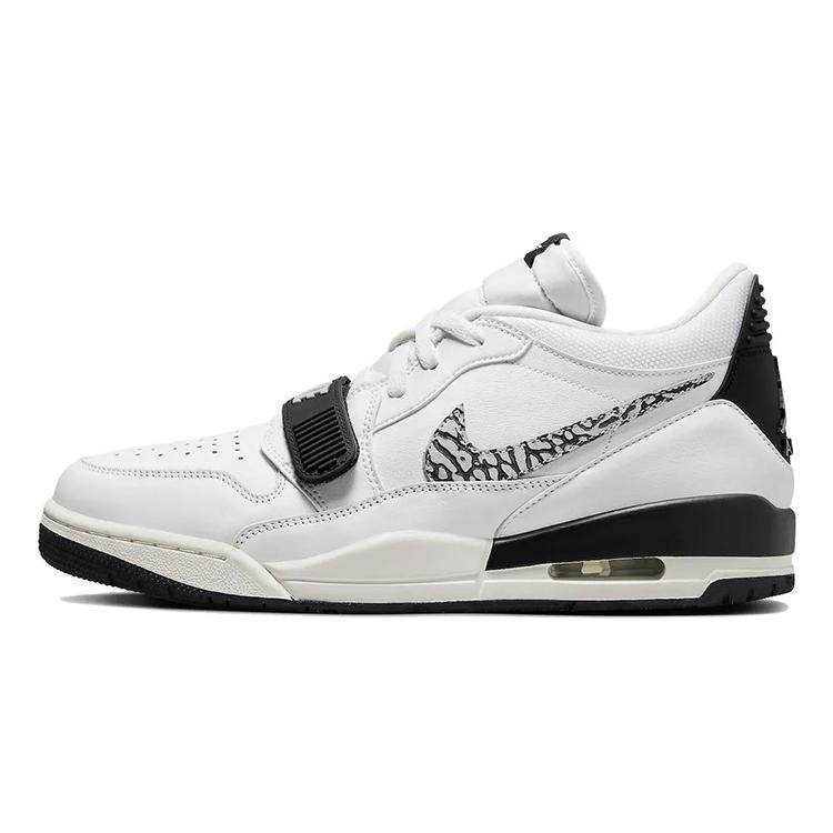 Jordan Legacy 312 Slip Resistant Low top Vintage Basketball Shoes Men's White Black CD7069-110(Team352-)