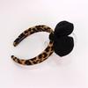3D Rabbits Ears Leopard Print Bows Headbands Soft Elastic Hair Accessory Hairband For Women Girls Party Headwear