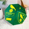 Nor-wich Football Club Crest Automatic Folding Umbrella - 8-Rib Travel Umbrella with Auto Open/Close & Portable, Gift for Christmas, Birthdays