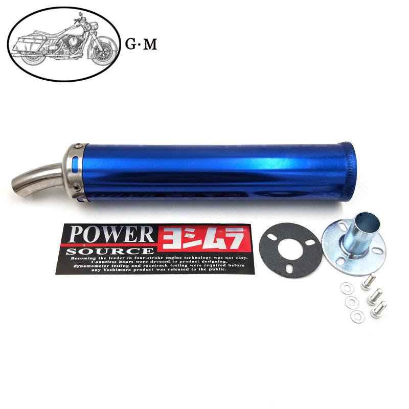 60X280mm Metall Universelt Motorsykkel Tilbehør Racing Eksospotte Lyddemper 2-takts Eksosrør Karbonfiber