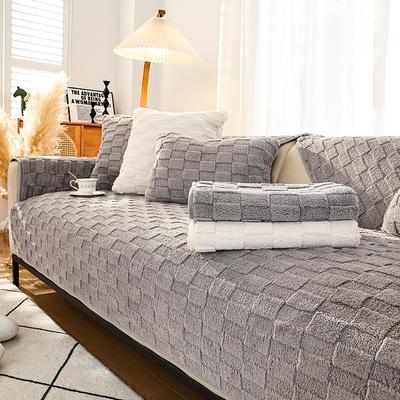 New Winter Thickened Plush Sofa Cushion Anti-slip Sofa Cushion Winter Simple Modern Sofa Cover Cover Cloth